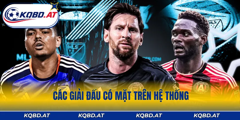 Các giải đấu có mặt trên hệ thống