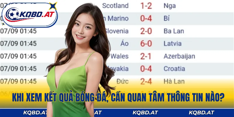 Những thông số kết quả bóng đá người chơi cần quan tâm