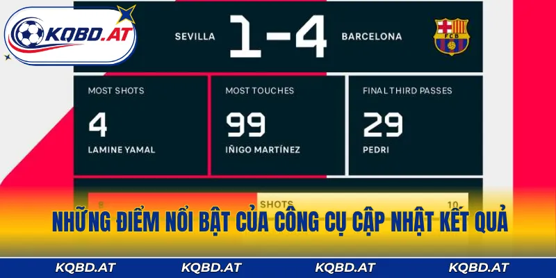 Những điểm nổi bật của công cụ cập nhật kết quả
